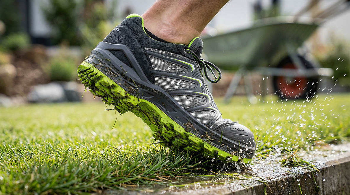 Hiking Schuh, Trail Schuh, Gummisohle, Outdoor Schuh, Grauer Schuh