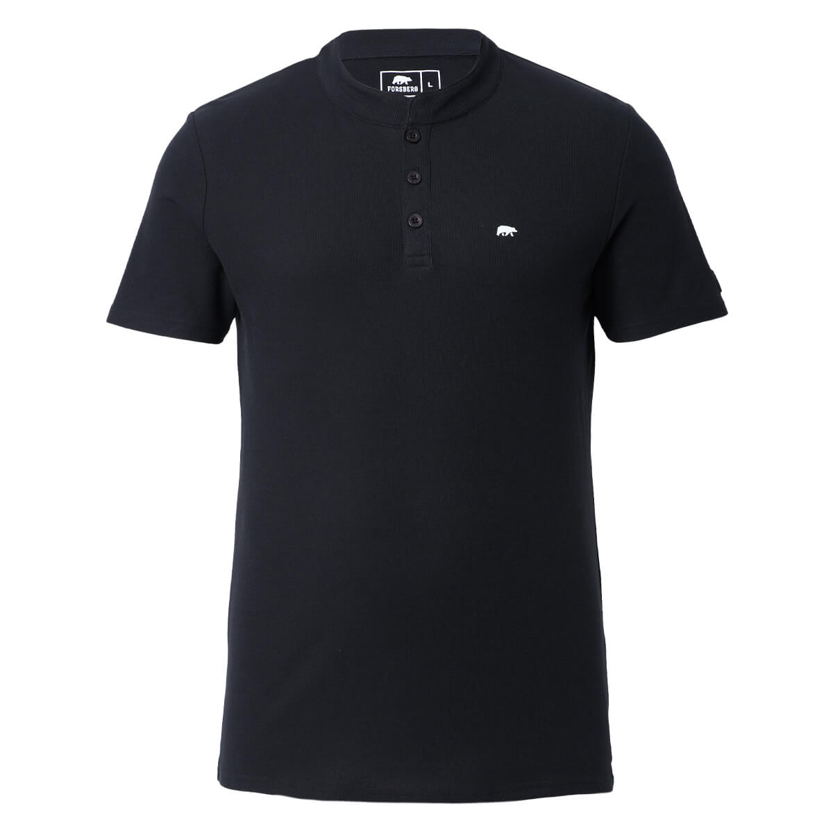 FORSBERG Poloshirt mit Stehkragen - 1