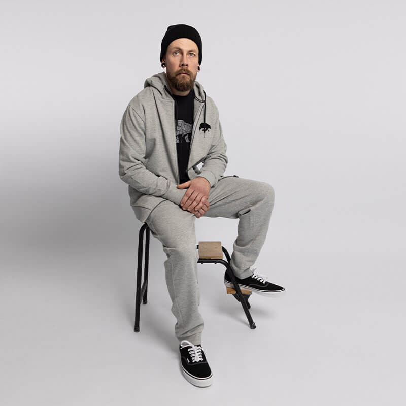 Zip-Hoodie, Frottee, FORSBERG