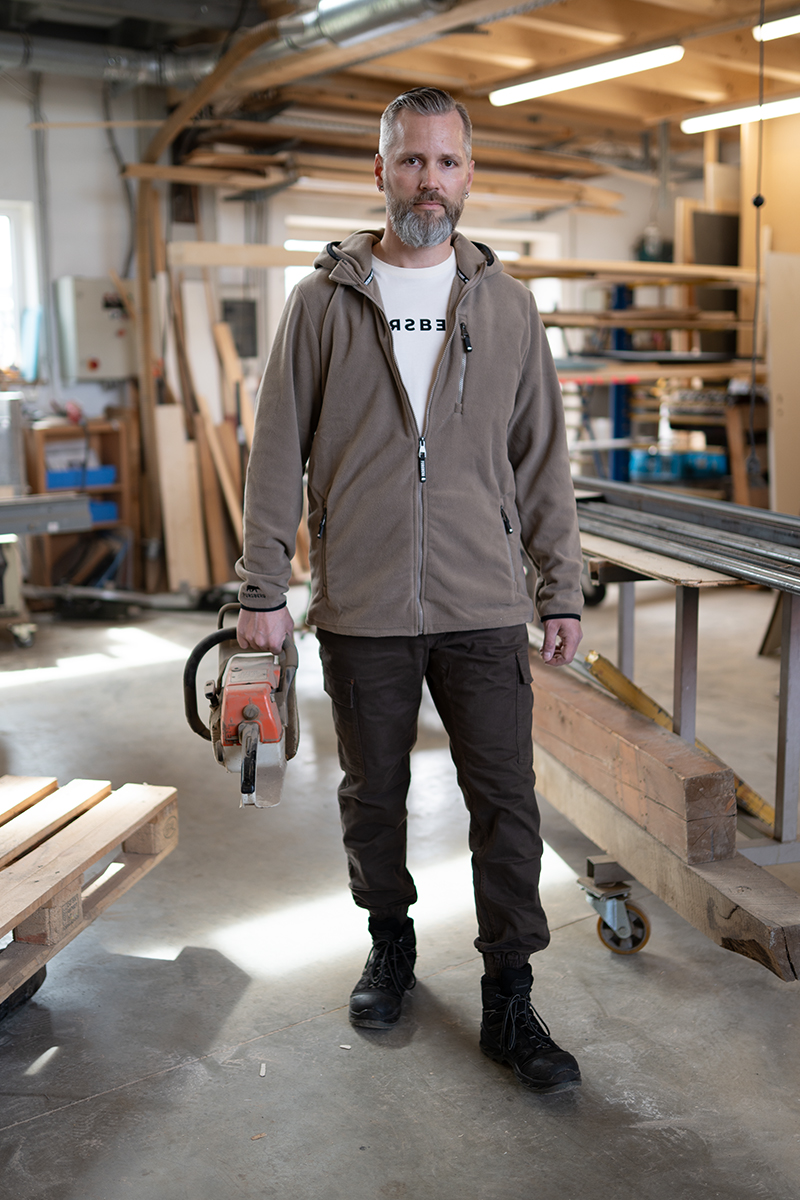 Sperrholz, Holz, Jacke, Mann, Person