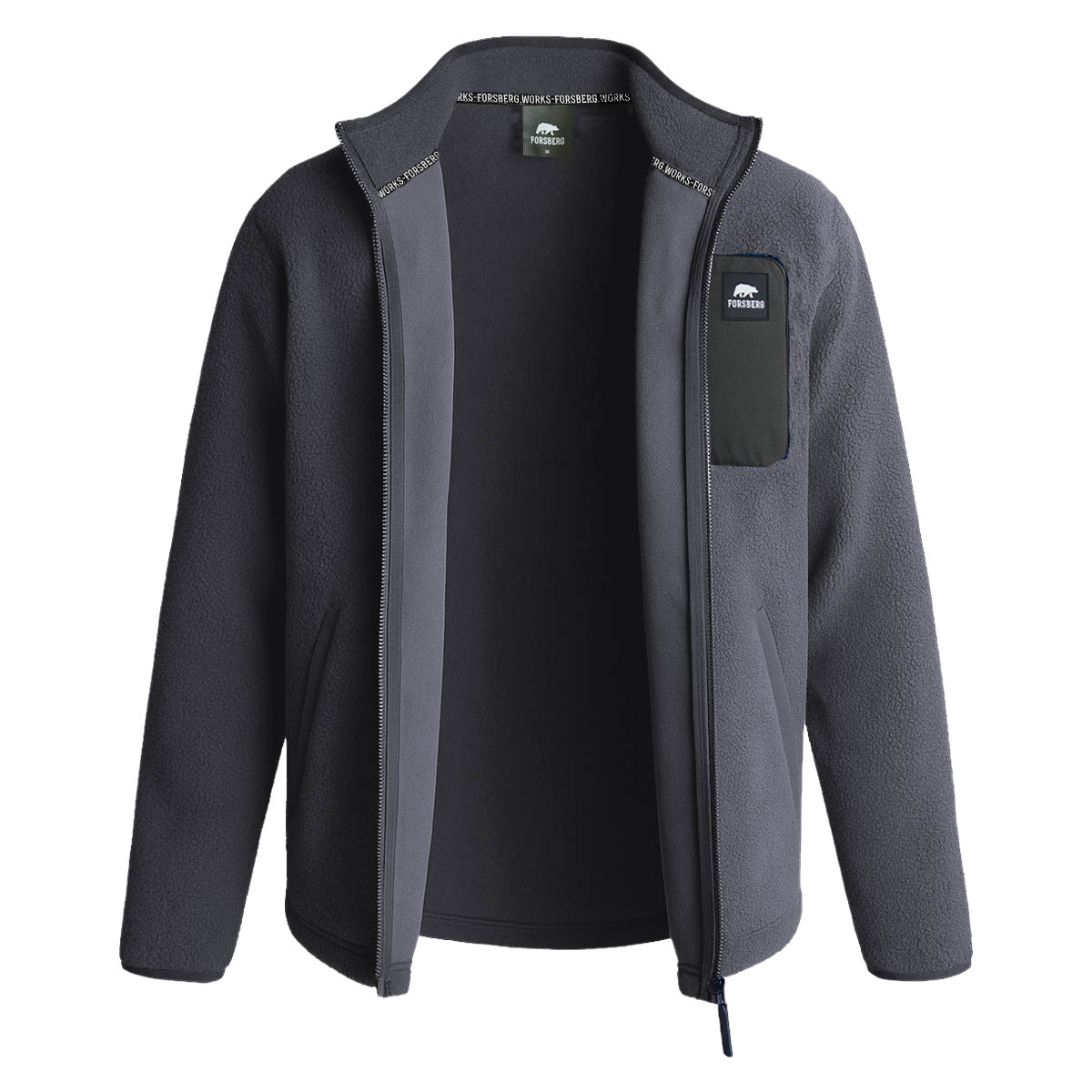 FORSBERG Webpelzjacke mit Brusttasche - 3