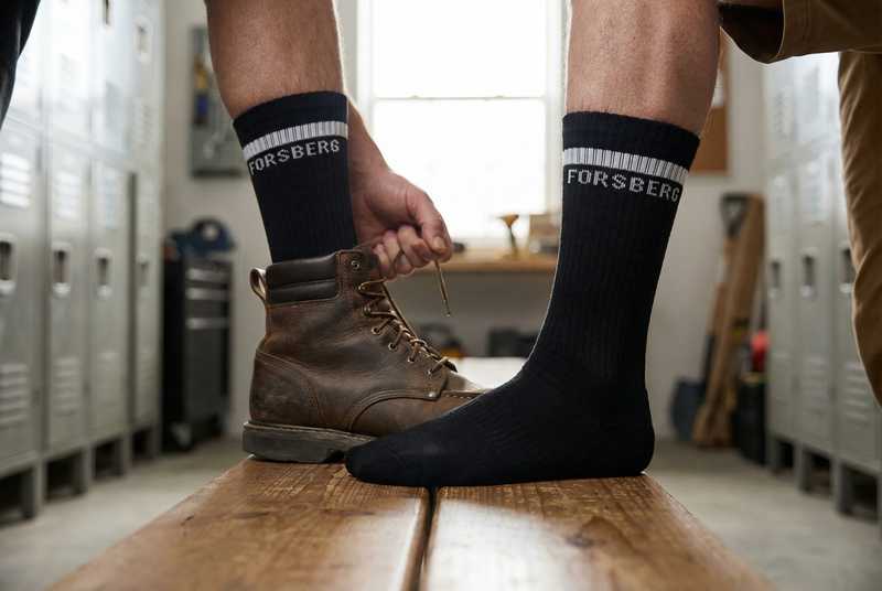 Stiefel, Arbeitsstiefel, braune Stiefel, Socken, for sbers?